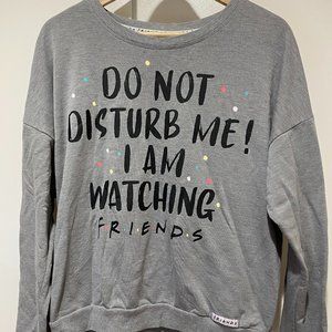 NWOT Gray Friends TV show Long sleeved shirt top  Sweatshirt L 12 14